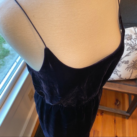 J. CREW Velvet Navy Dress - Picture 2 of 5